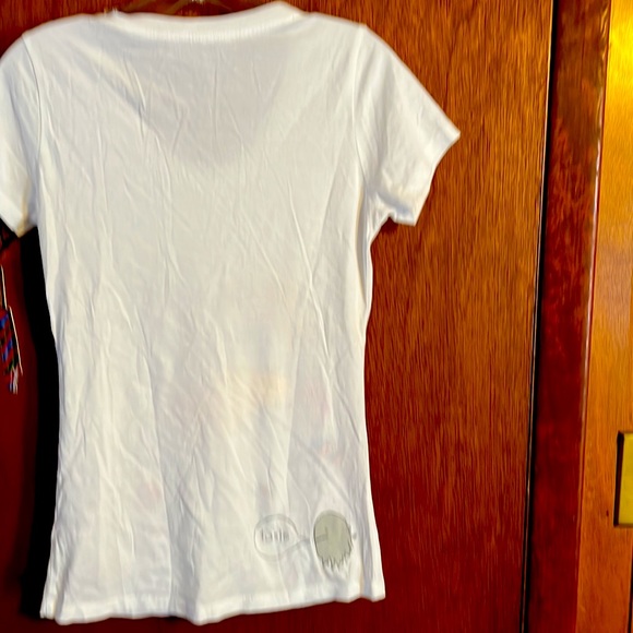 Taste Clothing Junior Cap Sleeve V Neck with Sparkle Embroidery - Picture 5 of 6